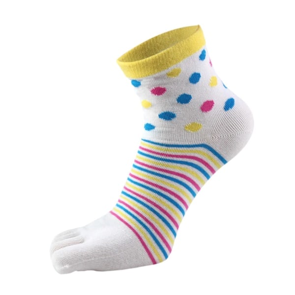 Dam Tåstrumpor 5 Fingrar Bomull Fukttransporterande Sport 6-pack-SS1-