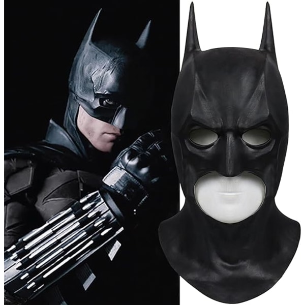 Män Batman Mask Halloween Fest Cosplay Kostym Prop Huvudbonader