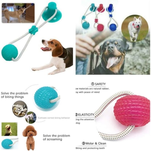 Hundesæt, interaktivt hvalpelegetøj, kæledyrstovlegetøj til små og mellemstore hunde