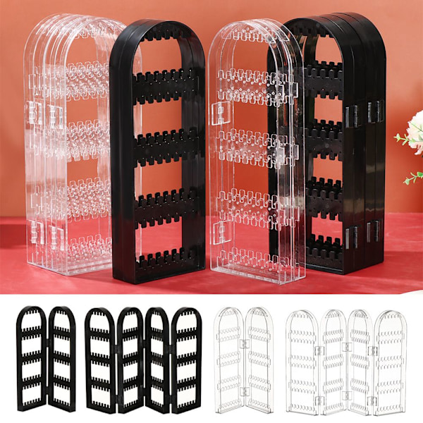Ørestik Display Holder Ørestikke Display Stativ CLEAR 4 FANS klar 4 fans clear