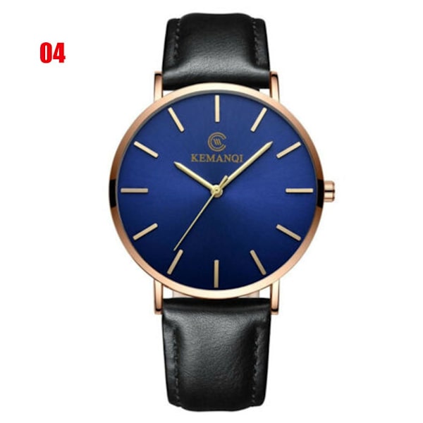 Kvartsur Armbandsur i äkta läder