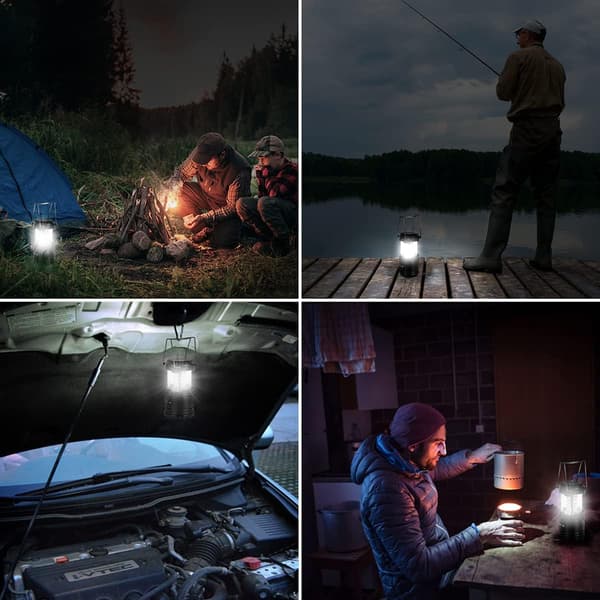 Campinglampe Foldable LED batteridrevet campinglampe