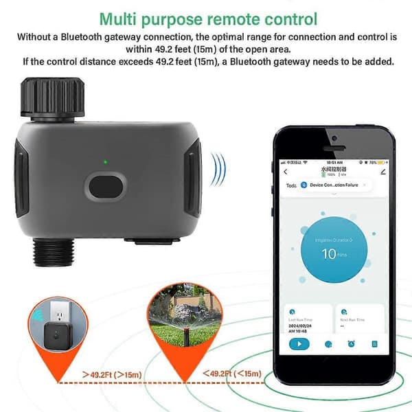 WiFi Smart Vandtimer til Haveslange, Sprinklervandingstimer med Hub, til Tuya Automatisk Vandtimer EU-stik-XS