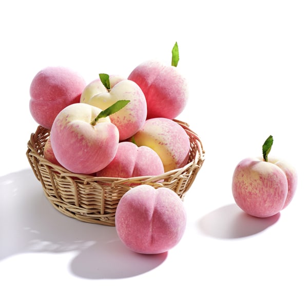 6st konstgjord persika skum persika modell hög simulering falsk frukt persika modell foto rekvisita för barn barn