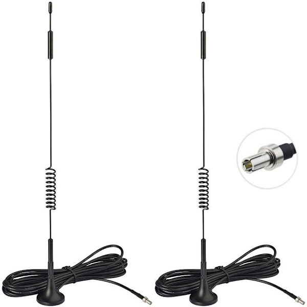 4G LTE 7dBi magnetisk base TS9-antenne 2-pak til MiFi Hotspot Router USB-modem Netgear LB2120 Nighthawk M1 MR1100 M2 MR2100 AC785 AC797 AC790 AC TS9(2 Pack)