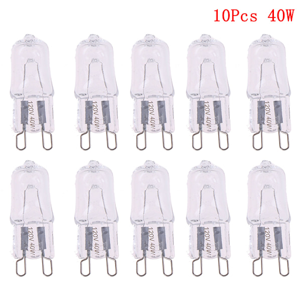 10 stk. G9 pin Halogen 120V 25W 40W 60W Pære JCD G9