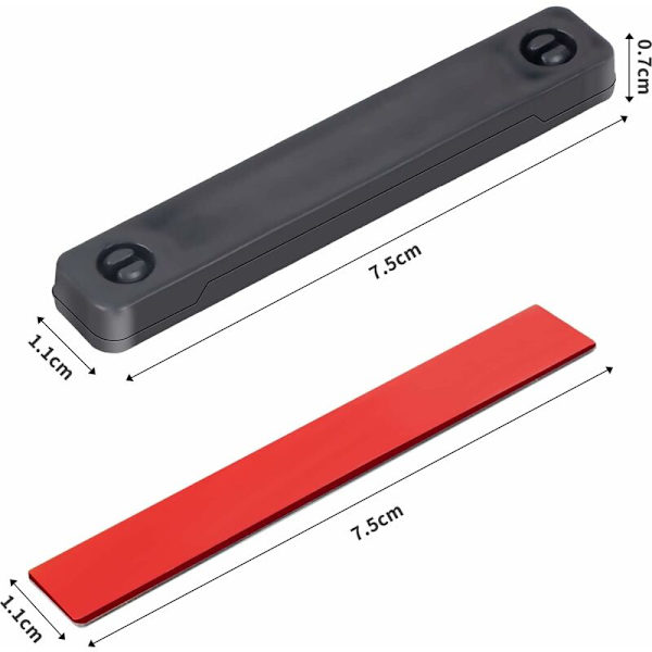 Magnet Myggenet Vindue, Magnet til Myggenet, Fast Myggenet Vindue, Ingen Boring Kræves, Sort+Hvid (12 stk)