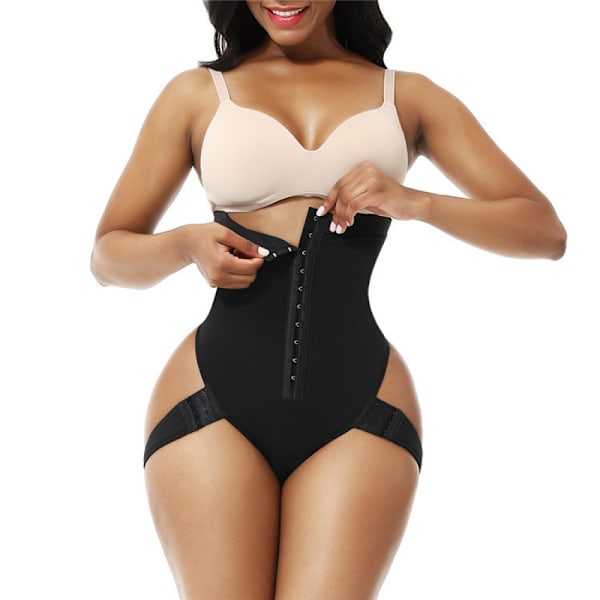 Shapewear för kvinnor Magkontroll Trosbody svart black L