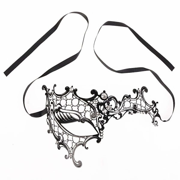 Maske for kvinner i metall, venetiansk karnevalmaske