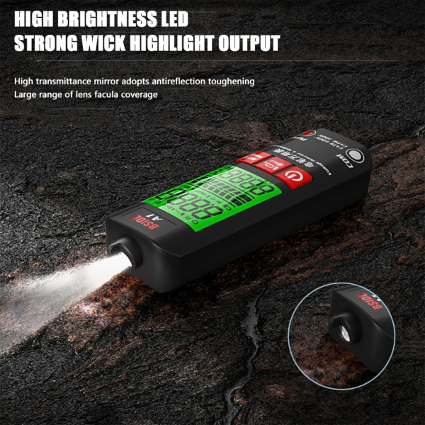 A1 Helautomatisk Anti-Burn Intelligent Digital Multimeter Spenningsdeteksjon Multimeter LCD-skjerm