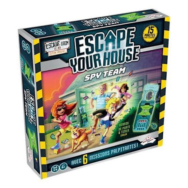 Boks med 6 Riviera Games Escape room Escape your house Multicolored - RIVIERA GAMES - Partyspill Flerfärgad