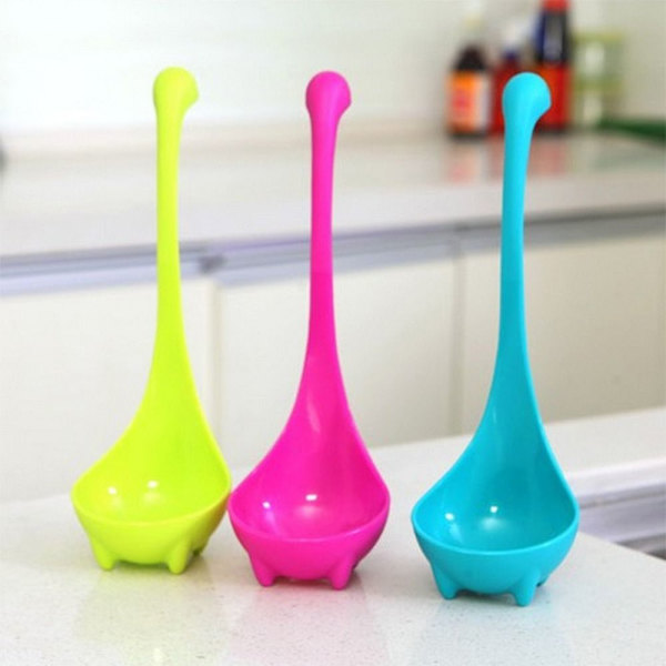 3 st Nessie soppslev Loch Ness Design stående sked Hem Kök Bar Matlagningsredskap-FA6-