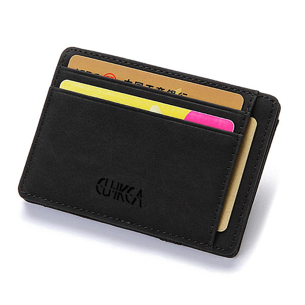 Magic Wallet med myntfack - Olika färger black Konstläder