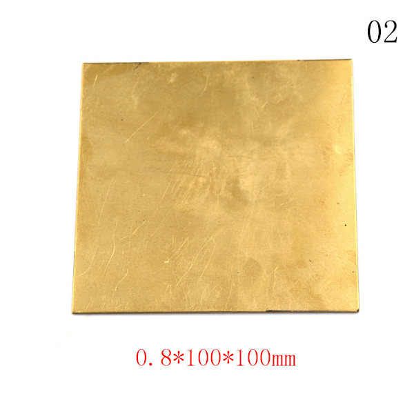 Messinki Metalli Ohut Levy Foliolevy 0.8*100*100mm