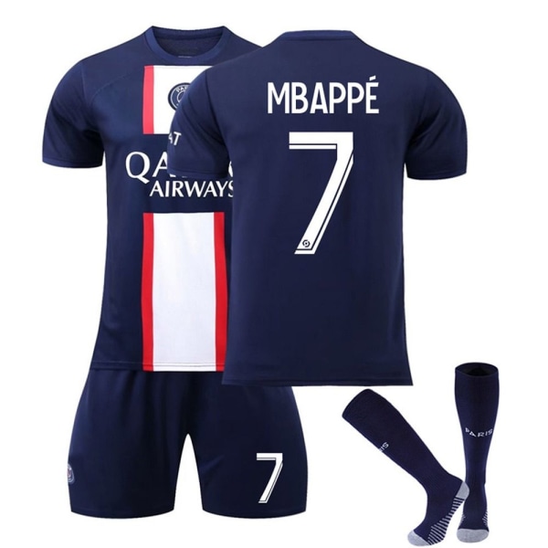 3-osainen jalkapallopaita Jalkapalloharjoittelupuvut No7 Mbappe 20