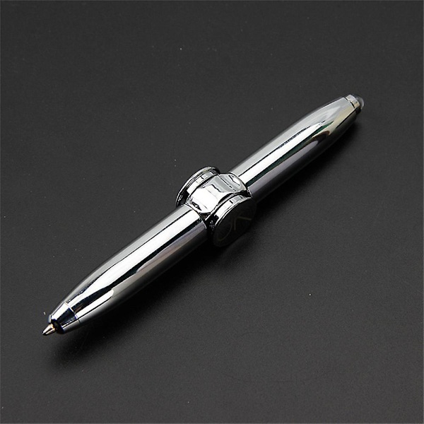 LED Kuglepen Fidget Spinner Pen Stress Relief Legetøj LED Roterende Kuglepen Multicolor
