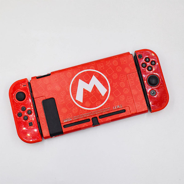 För Nintendo Switch Mobile Son Raccoon Game Console Skyddsskal NS Färgglada skal Mario M word