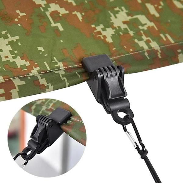 6 Pack Heavy Duty Låsning Presenningklämmor, Ny Design Presslås