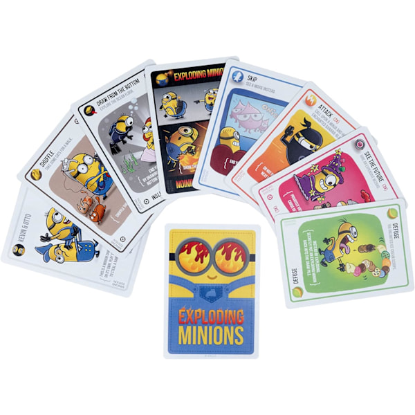 Exploding Minions by Exploding Kittens - Korttipeli aikuisille, teineille ja lapsille - Hauska perhepeli - Venäläinen ruletti korttipeli