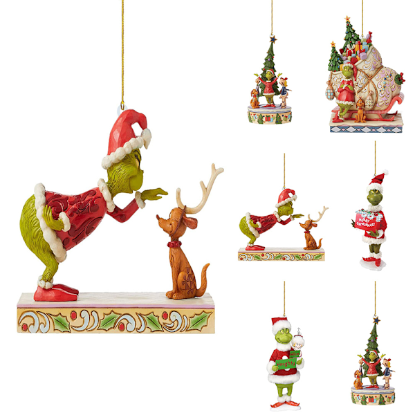 Jul Grinch-pynt til å henge i juletreet C