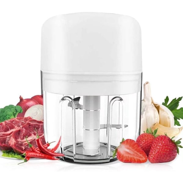 Mini elektrisk hackare, 250 ml mini mixer köttkvarn, elektrisk