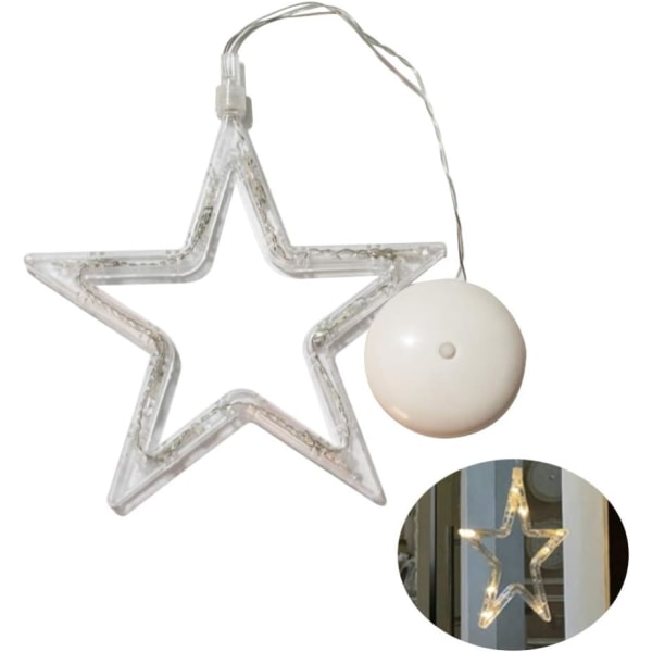 Christmas Start Lights Hanging Window Light with Suction Cup 10