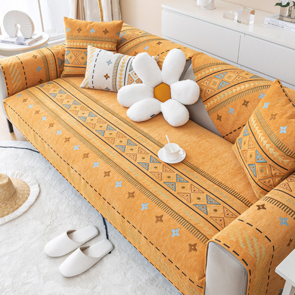 IC Halkfri soffkudde i bohemisk stil Orange 30*50cm