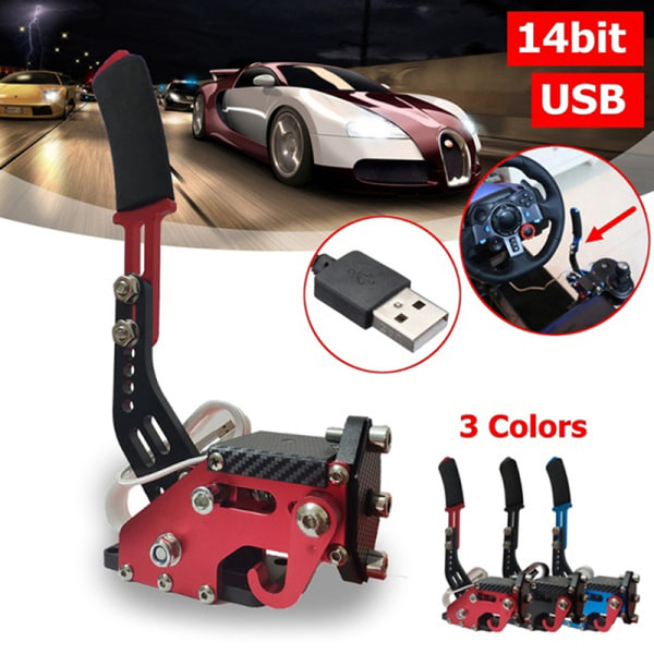14-bitars PC USB håndbrems SIM for Racing Spill G27/G29 T500 FANATE Blue