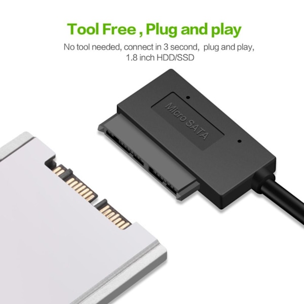 USB 3.0 - SATA 2.0 -sovitin 20 cm 2.0 20cm