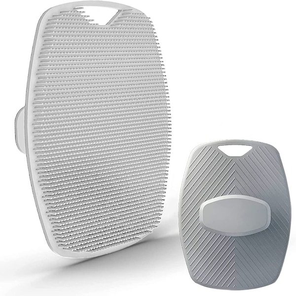 Silikone Body Scrubber Dusch Scrubber GRÅ GRÅ Grey