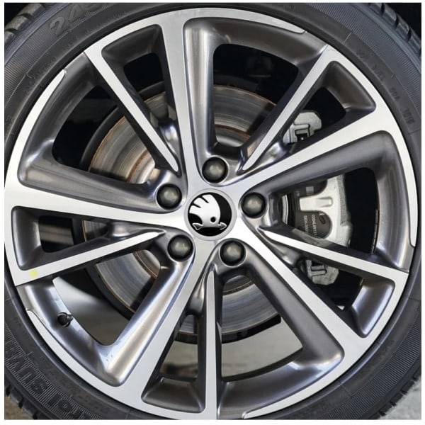 4-pack - Skoda Centrumkåpor / Hjulnav Emblem - Bil