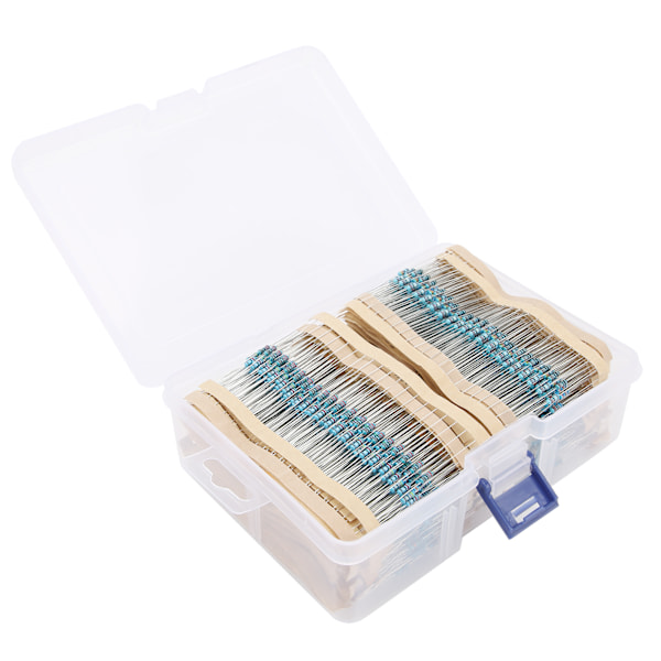 3120st Metallfilm Resistor Kit 156 Värden Skydd Diverse Set Elektroniska Komponenter 1/4W