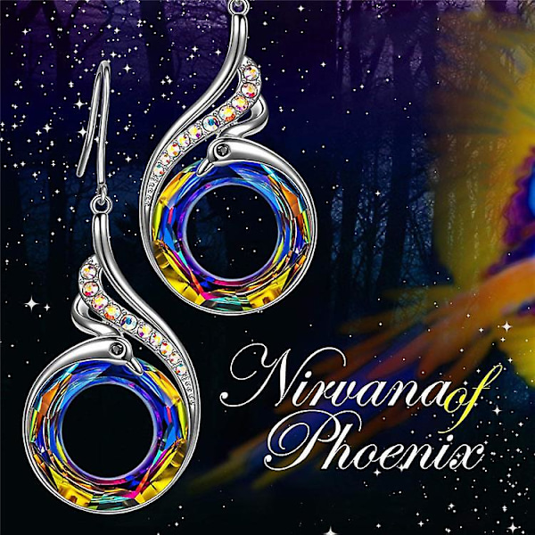 Kvinnors örhängen Phoenix Collection symboliserar evig lycka B