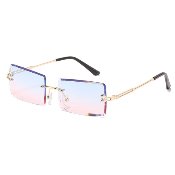 Solbriller, Dame Retro 90'er Rimless Solbriller, Dame Herre