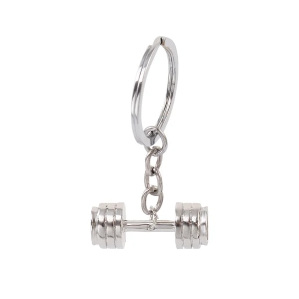 Hantel nøkkelring 1 Titanium Alloy Mini Hantel nøkkelring