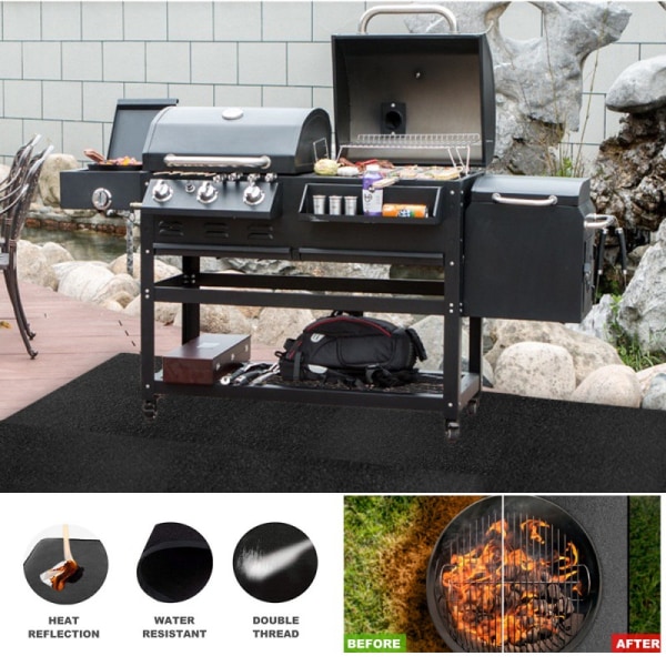 Grill Grill Gass Sprutmatte Pudekk Beskyttelse Brannhemmende