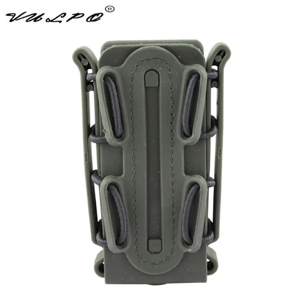 VULPO Taktisk 5,56 mm & 7,62 mm magasinpose 9 mm pistol Molle Mag-pose Soft Shell Mag-pose 9mm Mag Pouch Green