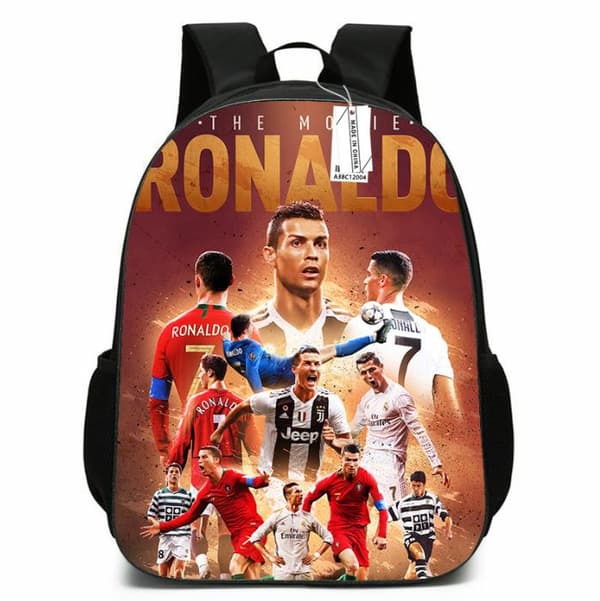Barnas VM CR7 Ronaldo Ryggsekk Gutter Jenter Reiseveske Studenter Skoleveske AA-FA-