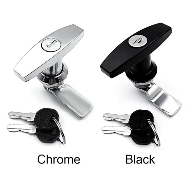 Lastebillås T-håndtak Lås Tilhenger Sperre CHROME Chrome