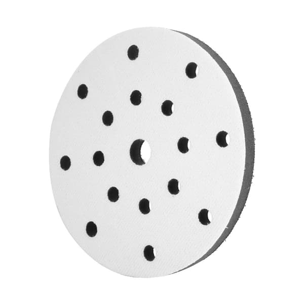 150 mm Diameter Blød Buffer Svamp Interface Dæmpningsplade til Slibeplader 15 Huller-FA-