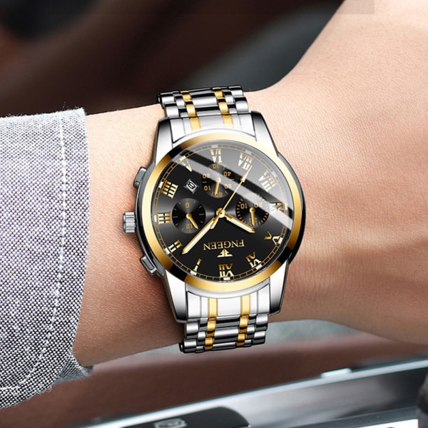 Herrklockor Vattentät Quartz Analog Sports Luminous Watch B