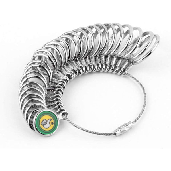 Mätfinger för ring, ringstorleksmätare i metall