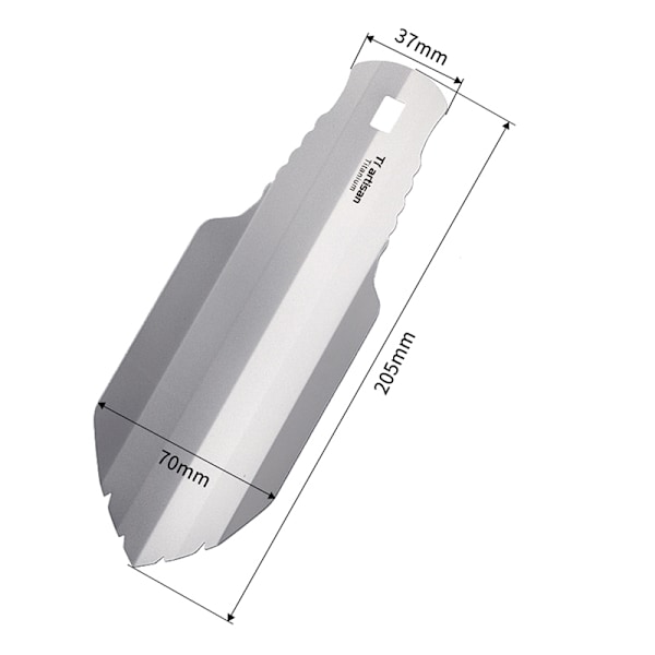 Ren titan ultralätt ryggsäck potta spade utomhus