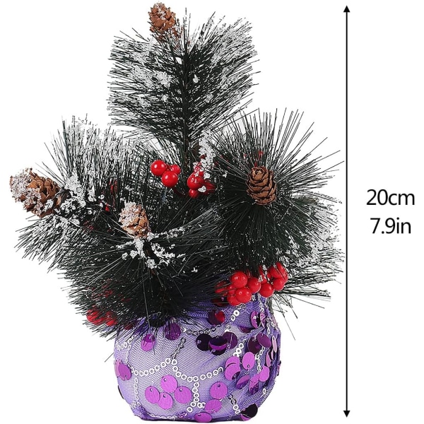 Mini kunstig juletre - 20 cm - Imitasjon furunåler