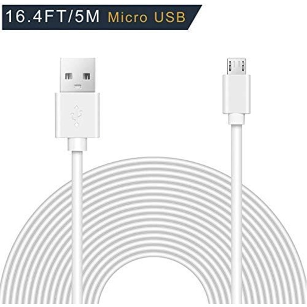 (2 stk) PS4 Sony Playstation 4 Ladekabel håndkontroll 5m Ekstra Lang 5 meter