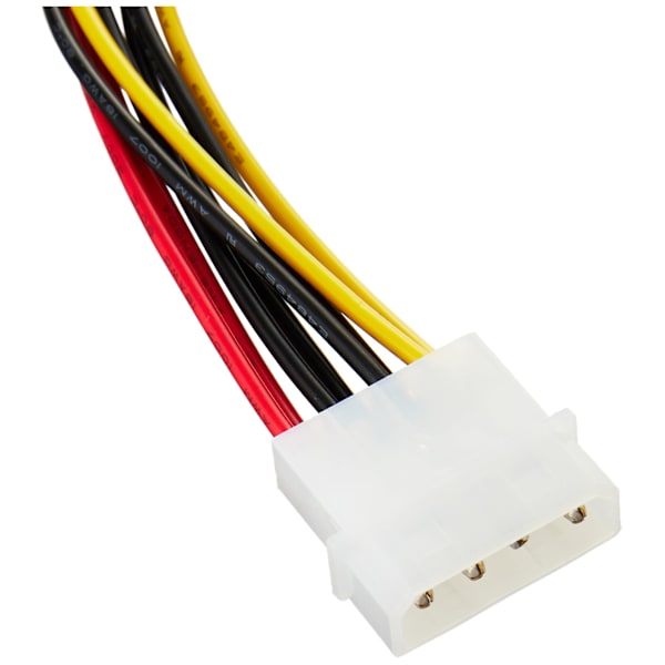 Molex Y-splitterkabel - 1x LP4 hane 2x LP4 hona - 20 cm - Splitter (PYO2L)