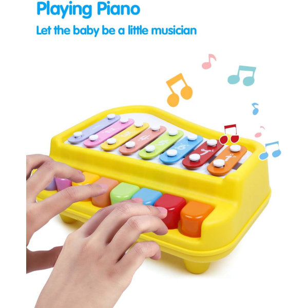 Baby för småbarn 1-3 år gammal, xylofonmusikleksak