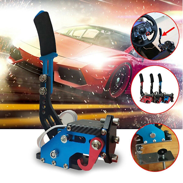 14-bitars PC USB handbroms SIM för racingspel Black