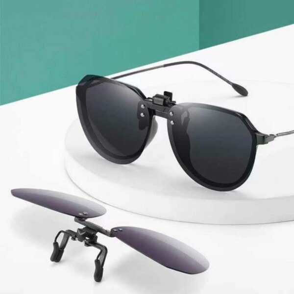 Clip-on Solglasögon för Glasögon - Svart black