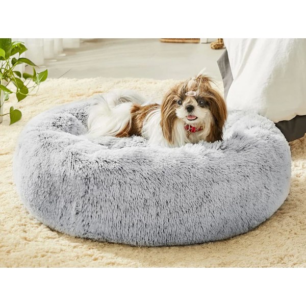 Beroligende Hundeseng Fluffy & Hyggelig Vinrød Vinröd 100 cm
